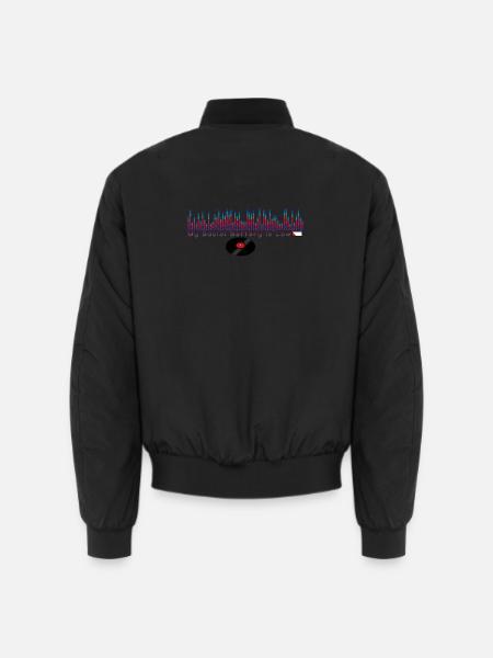 Mein Sozialakku ist leer - Unisex Bomberjacke - Schwarz