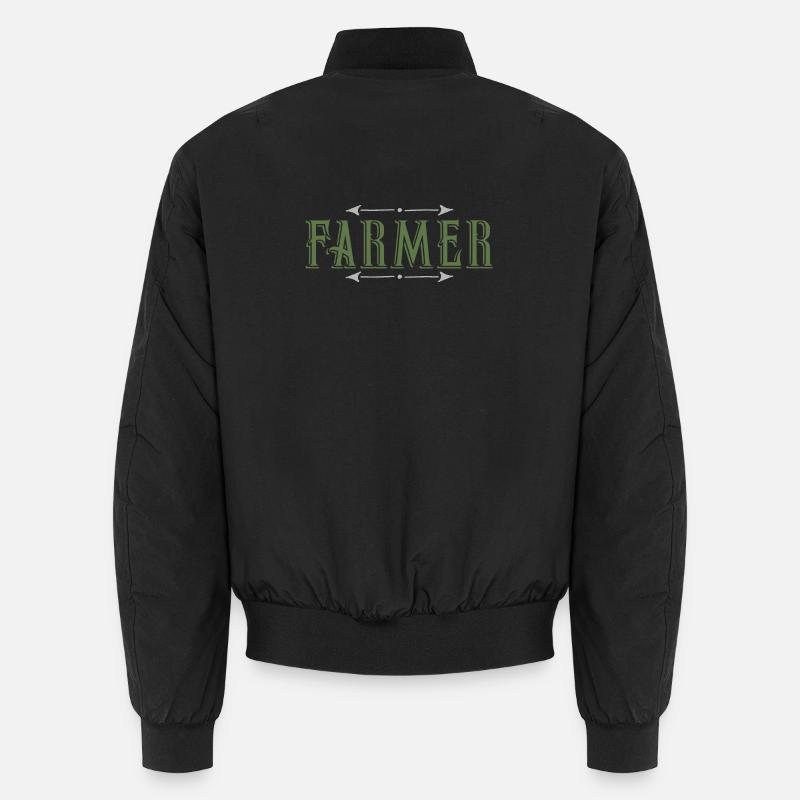 farmer - Unisex Bomber Jacket - black