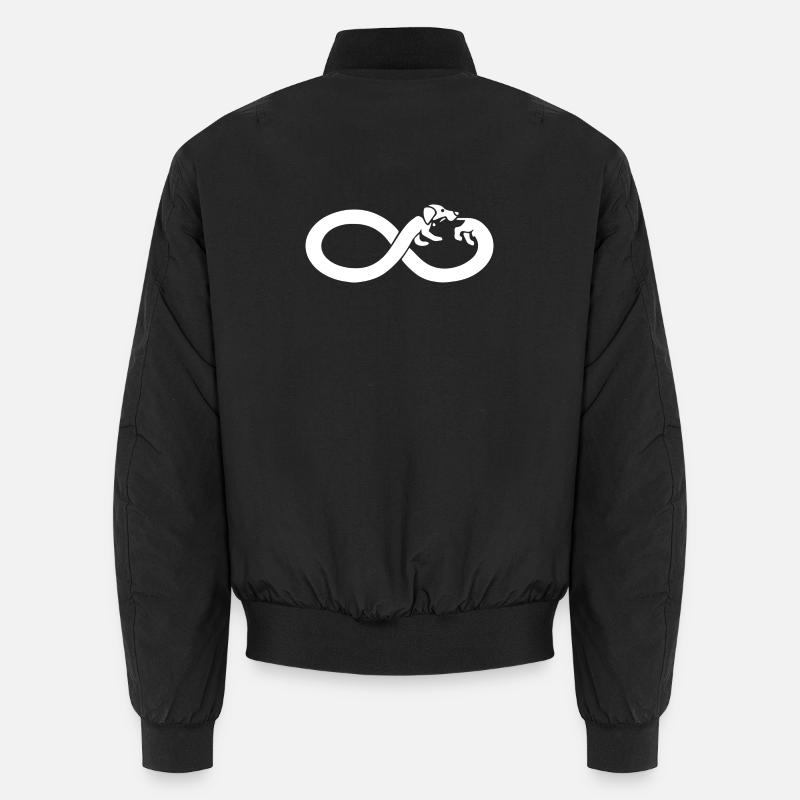 Dackel-Unendlichkeit - Unisex Bomberjacke - Schwarz
