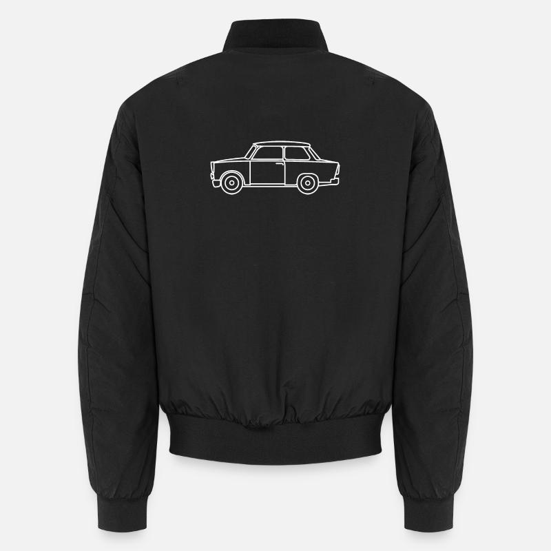 trabi symbol ddr osten oldtimer outlines icon Unisex Bomberjacke