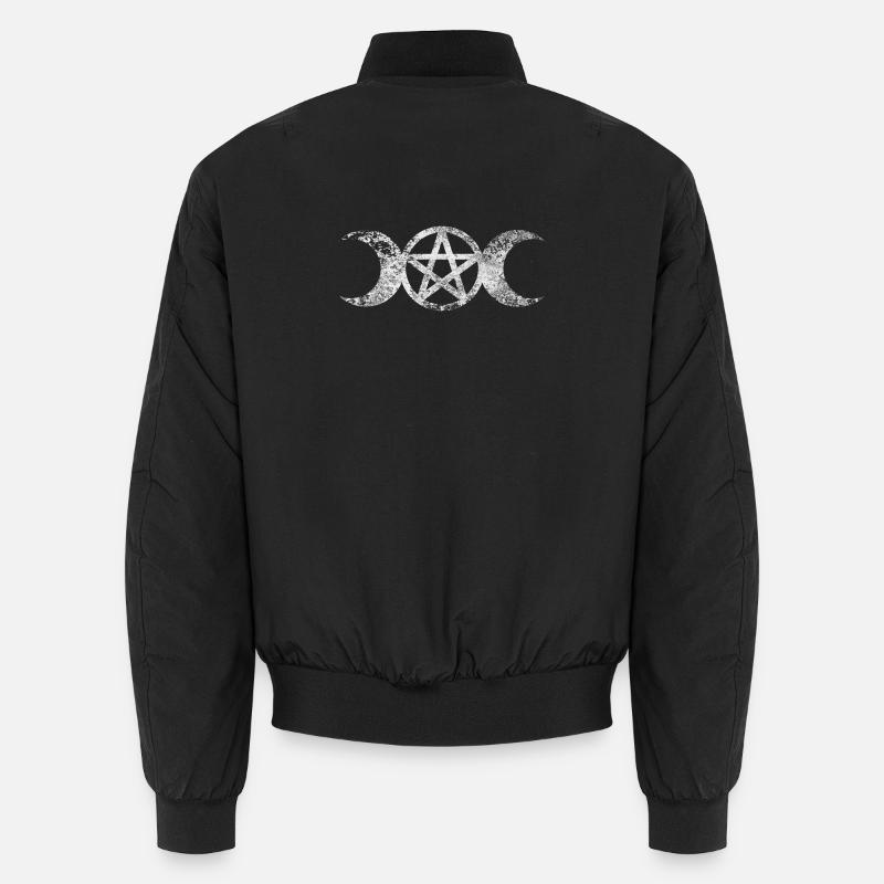 Wicca Dreifach Mond Unisex Bomberjacke