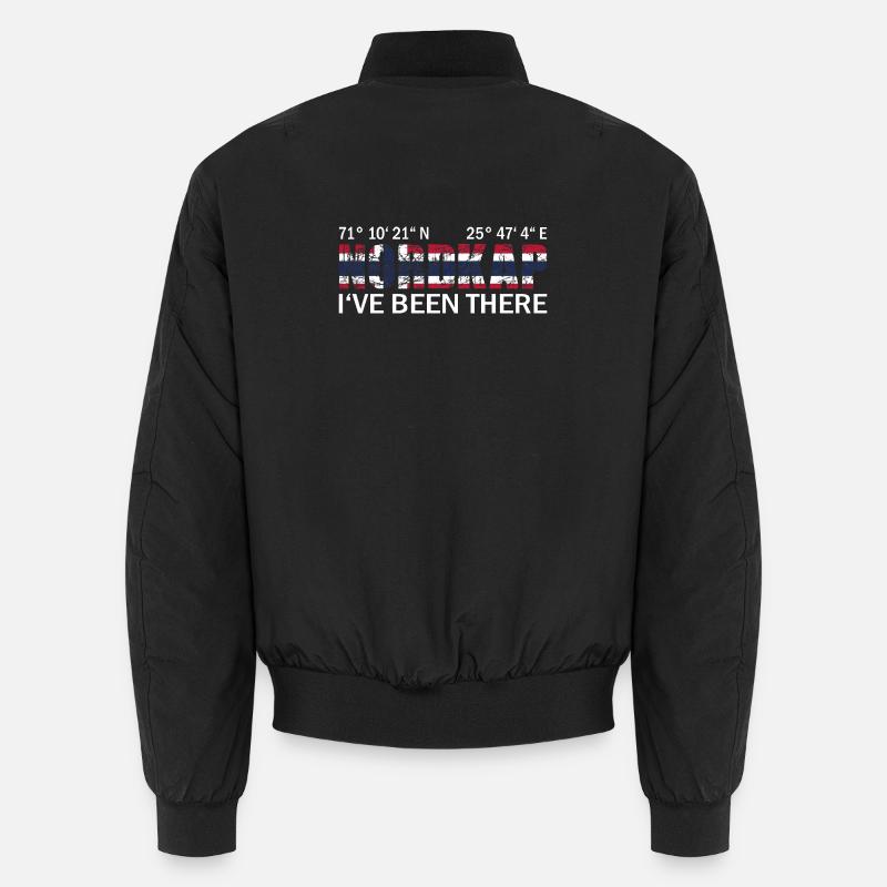 Nordkap Norwegen - Unisex Bomberjacke - Schwarz