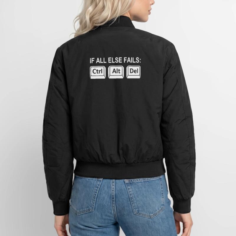 Programmierer Shortcut Geek IT Support Computer  Unisex Bomberjacke