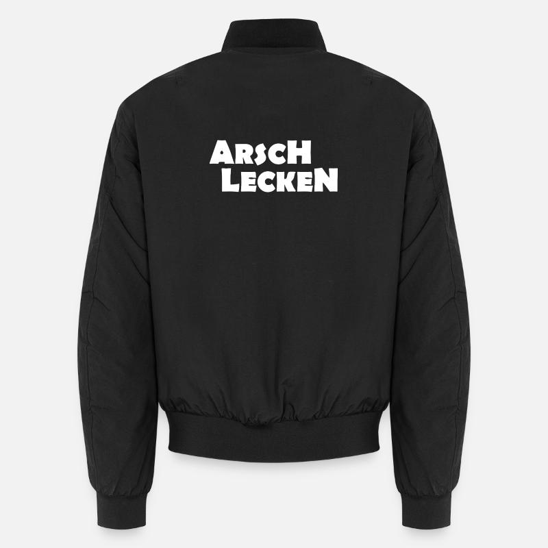Ass licking - Unisex Bomber Jacket - black