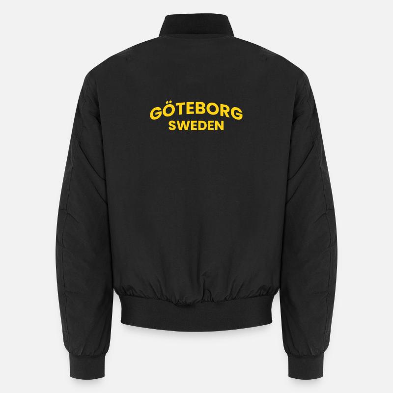 Texte de l’arc GÖTEBORG Suède - Bomber unisexe - noir