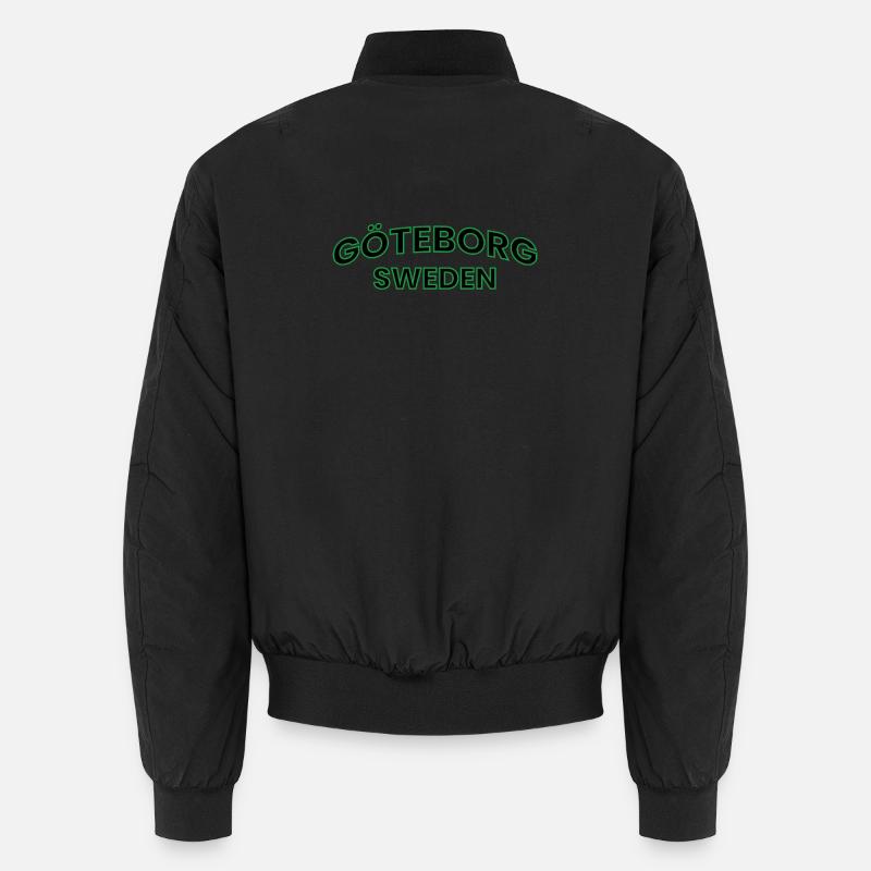Göteborg en contour vert Bomber unisexe
