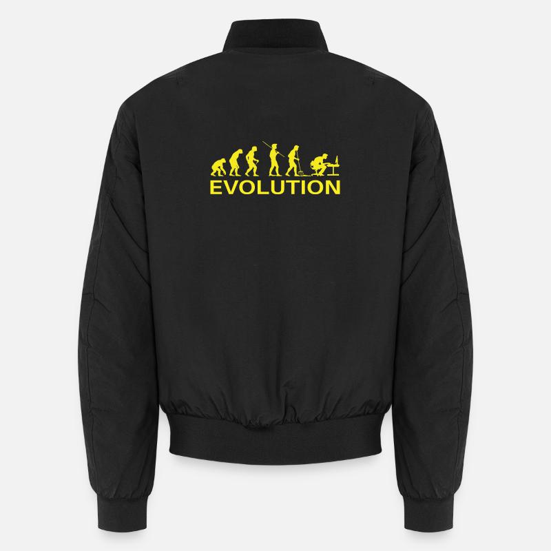 Evolution Gamer | Computer Freak Geek PC - Unisex Bomberjacke - Schwarz