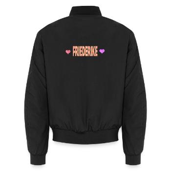 Friederike - Bomber unisexe - noir - Dos - AI Model Male 185 light (185cm)