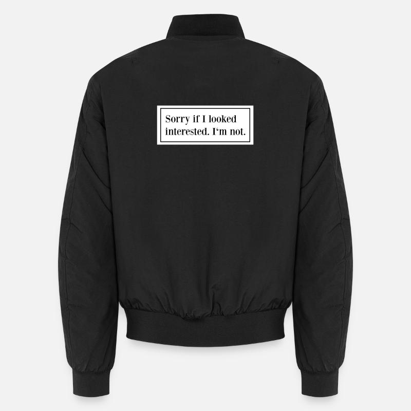 Sarkastischer Ironischer Sarkasmus Ironie Spruch Unisex Bomberjacke
