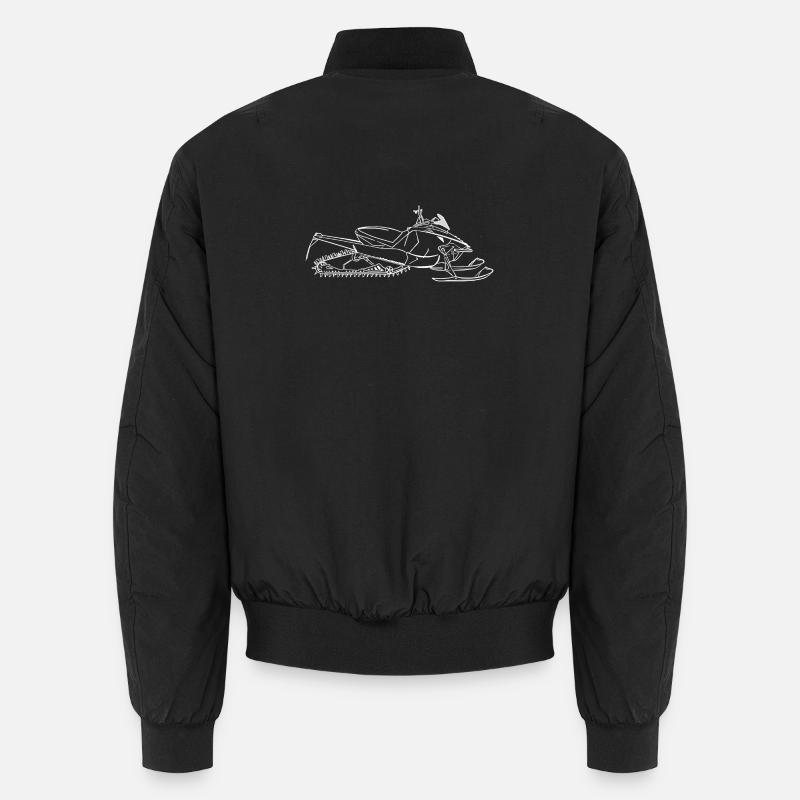 Schneemobil - Unisex Bomberjacke - Schwarz