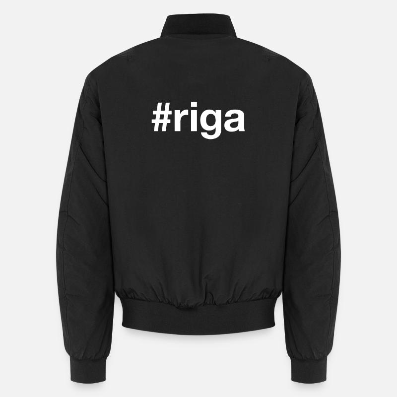 RIGA Lettland Latvia - Unisex Bomber Jacket - black