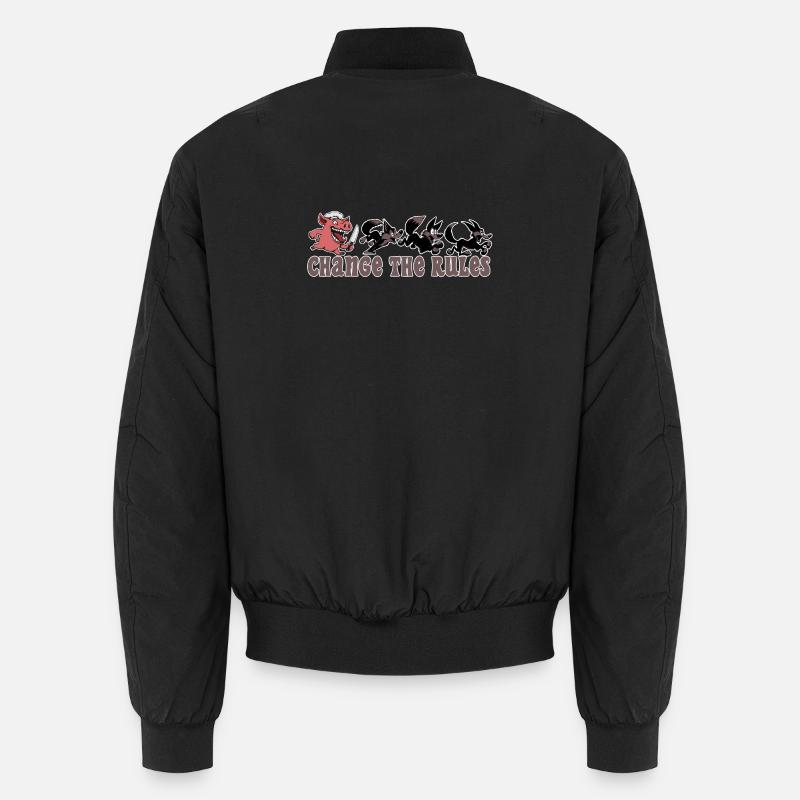 Schwein ändert die Regeln! - Unisex Bomberjacke - Schwarz