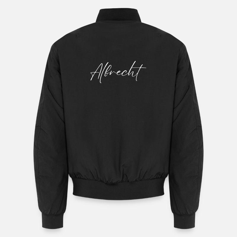 Albrecht Name T-Shirt Geschenk Männer Unisex Bomberjacke