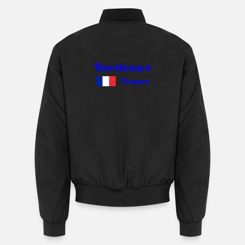 Bordeaux Frankreich - Stilvolle Drucke - Unisex Bomberjacke - Schwarz