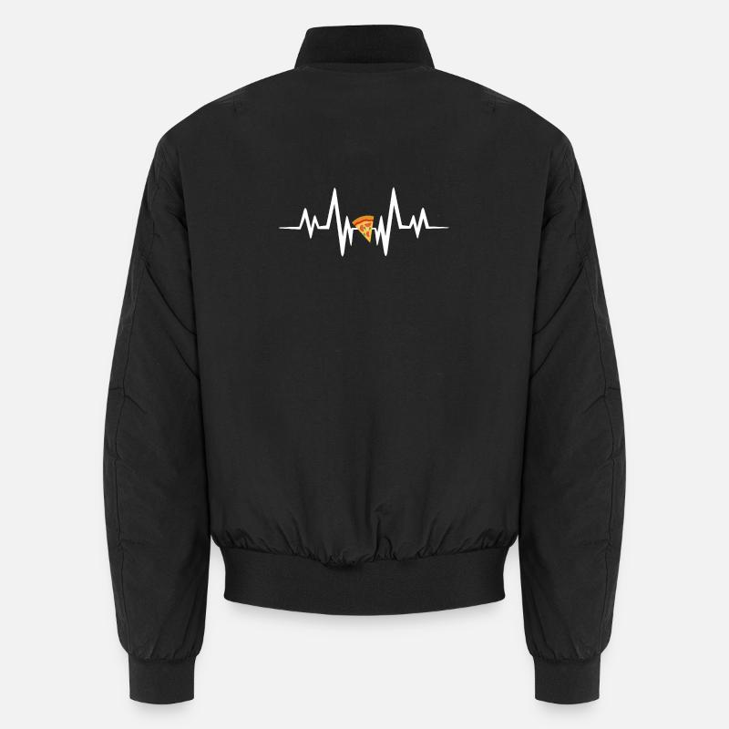 Pizza heartbeat Unisex Bomberjacke