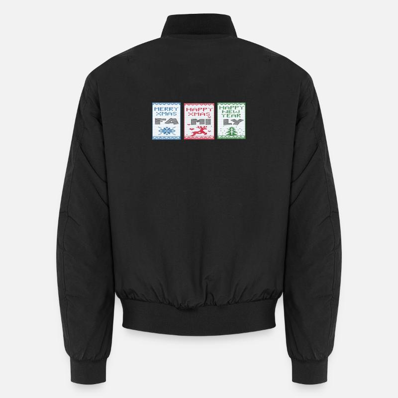 Merry Christmas - Unisex Bomber Jacket - black