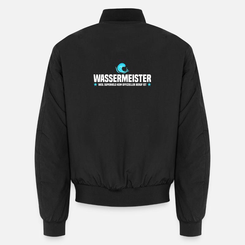 Water master saying - Unisex Bomber Jacket - black