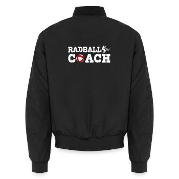 Entraîneur de Radball, Radball, Radballer, Hallenradsport - Bomber unisexe - noir - Dos - AI Model Male 185 light (185cm)