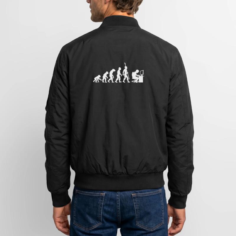 Computer PC Evolution Computer Scientist Programmer Unisex Bomber Jacket