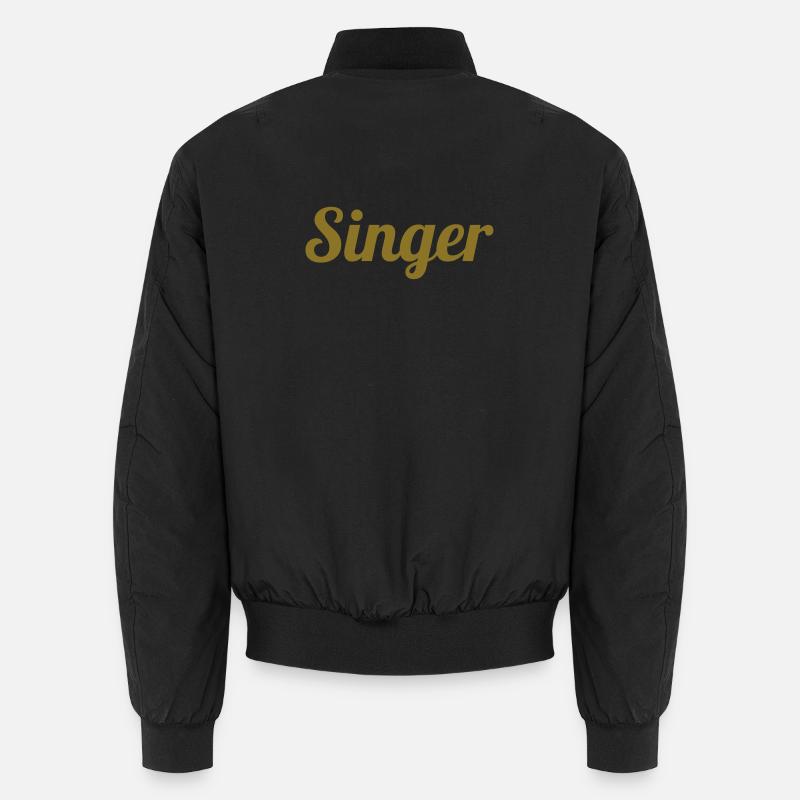 Singer - Unisex Bomber Jacket - black