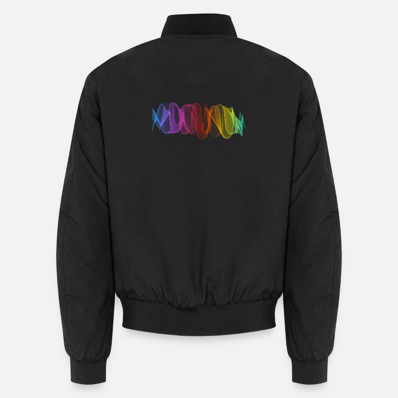 Abstract Lines Design 10 Unisex Bomber Jacket