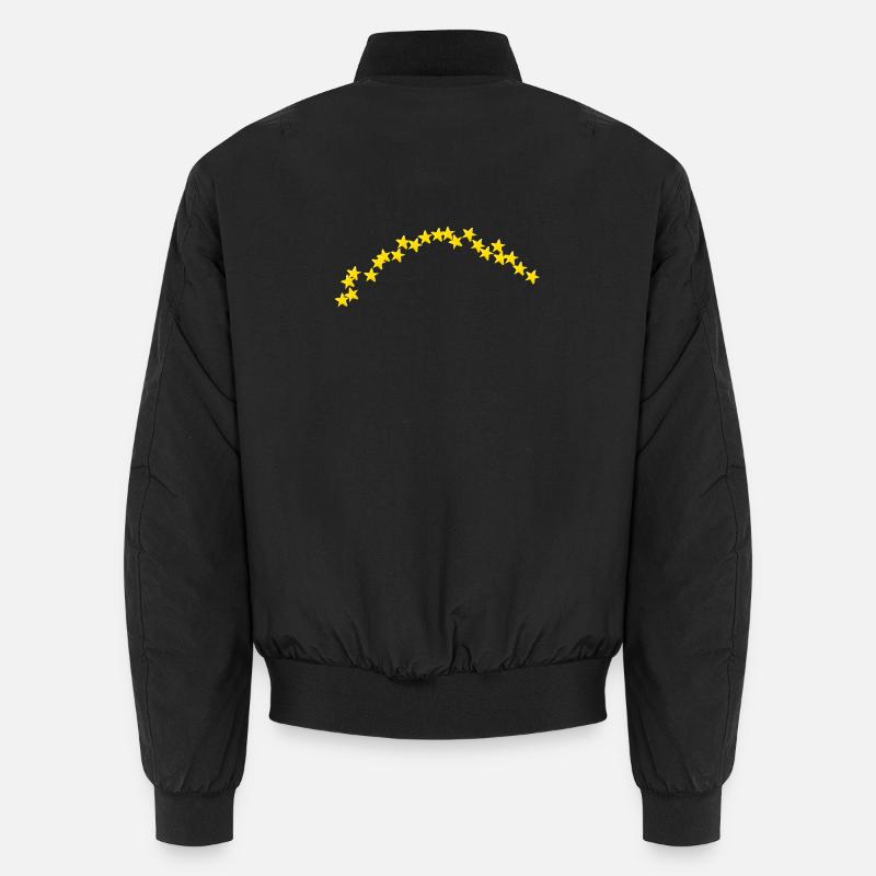 Sternenbogen Halbkreis kleine 3D Sterne Unisex Bomberjacke