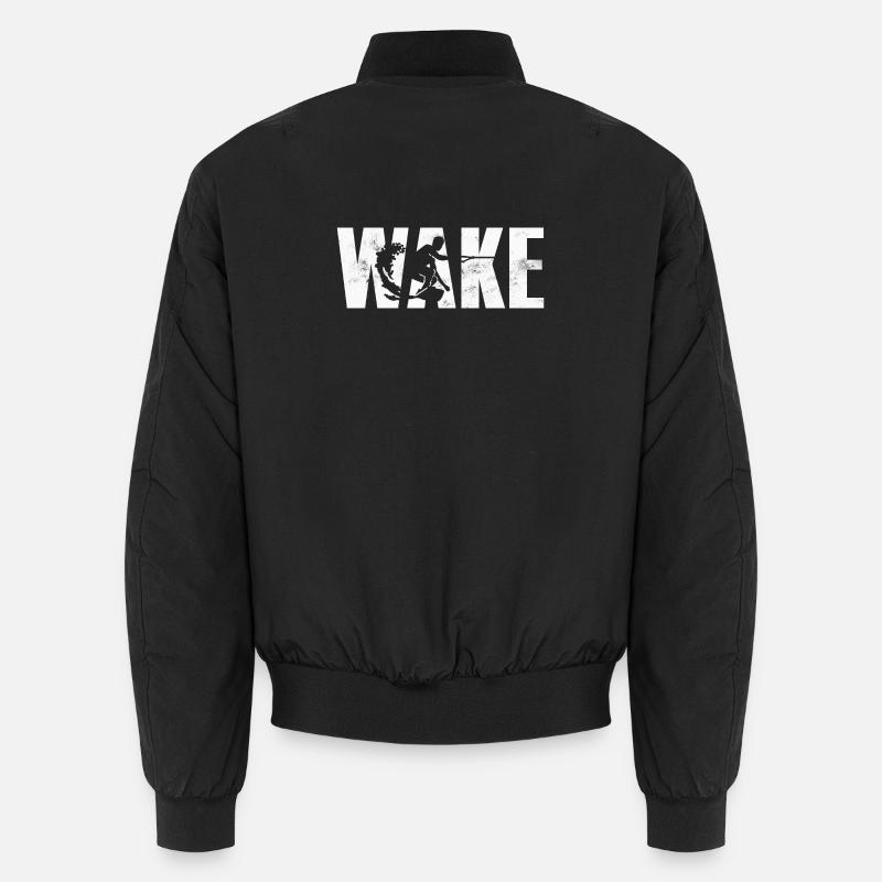 Wakeboard Wakeboarden - Unisex Bomberjacke - Schwarz
