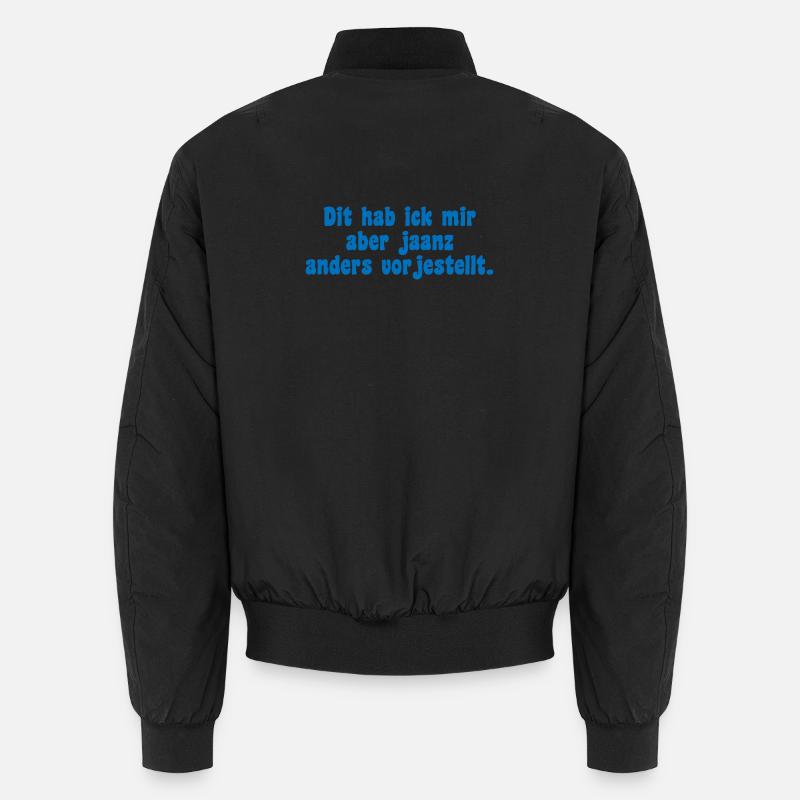 Berliner Icke Spruch Unisex Bomberjacke