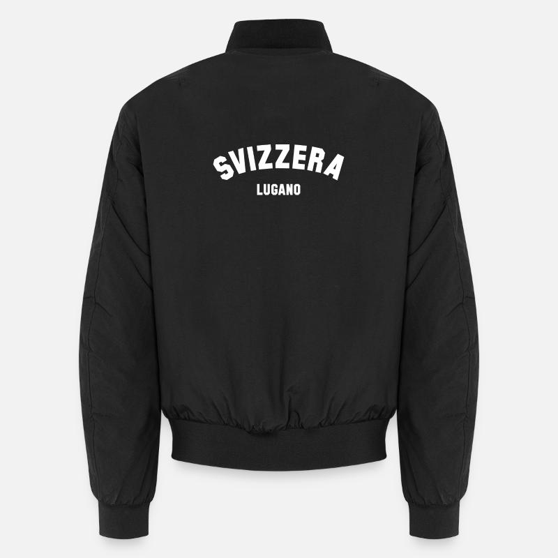 LUGANO Svizzera Suisse Suisse - Bomber unisexe - noir