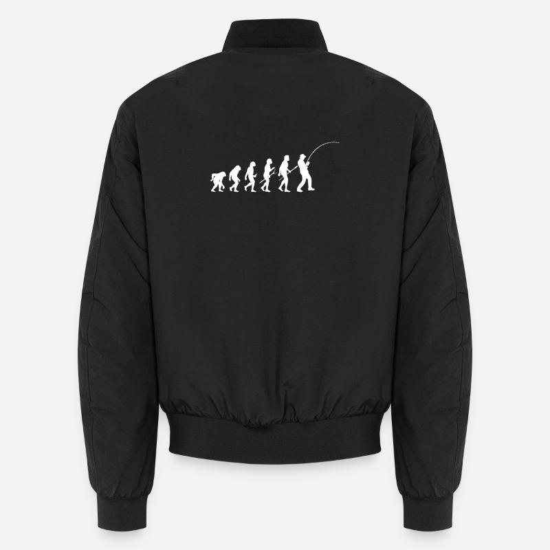 Evolution Angler Silhouette Unisex Bomberjacke