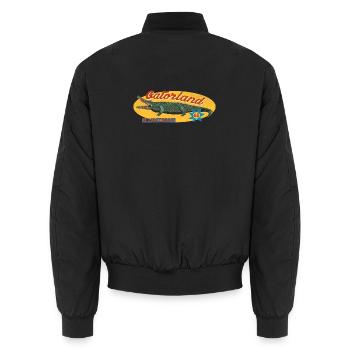 Gatorland – Attraction touristique rétro alligator - Bomber unisexe - noir - Dos - AI Model Male 185 light (185cm)