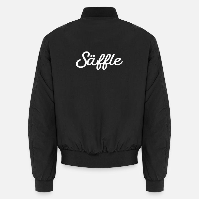 Säffle blanc - Bomber unisexe - noir
