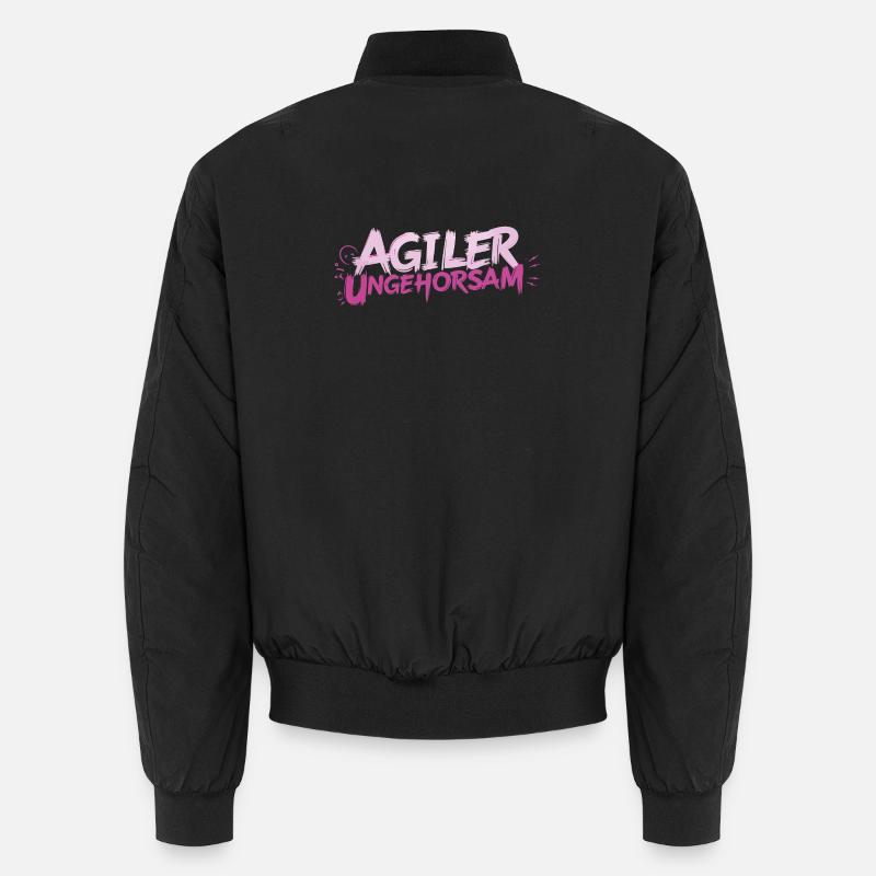 Agile Disobedience - Statement Unisex Bomber Jacket