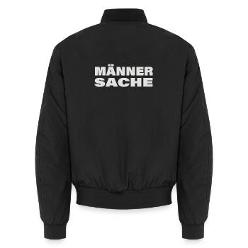 Entreprise pour hommes - Bomber unisexe - noir - Dos - AI Model Male 185 light (185cm)