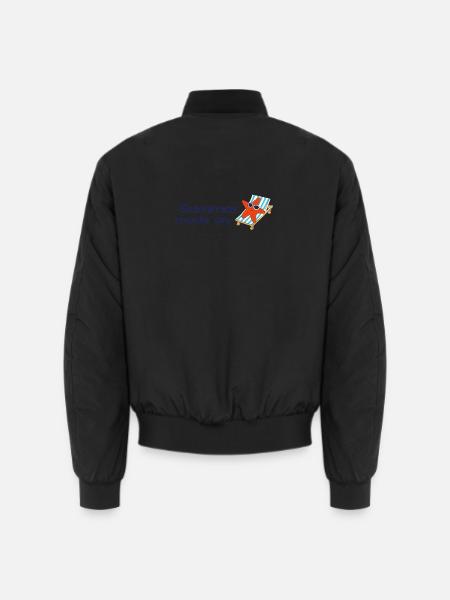 Summer mode on – Urlaub Sonne Meer Statement - Unisex Bomberjacke - Schwarz