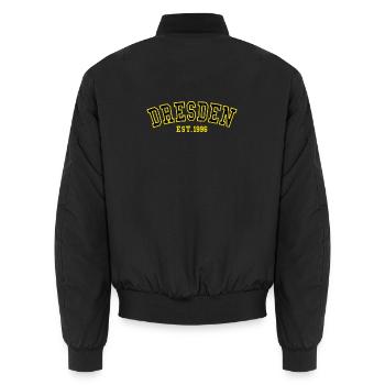 Dresden Est. 1996 - Unisex Bomber Jacket - black - Back - AI Model Male 185 light (185cm)