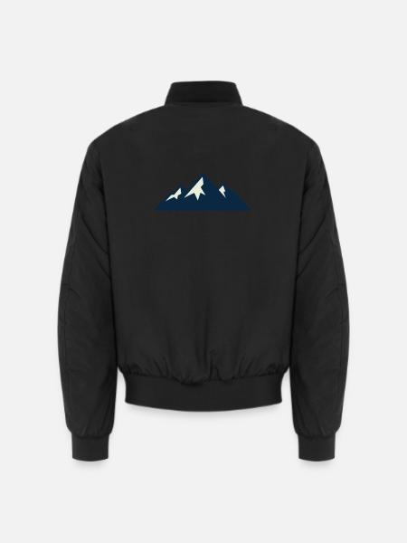 Mountains Mountains Silhouette - Unisex Bomber Jacket - black