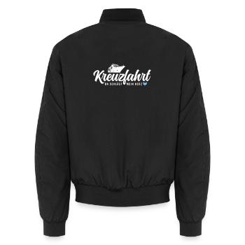 Schottland Kreuzfahrt - Unisex Bomberjacke - Schwarz - Hinten - AI Model Male 185 light (185cm)