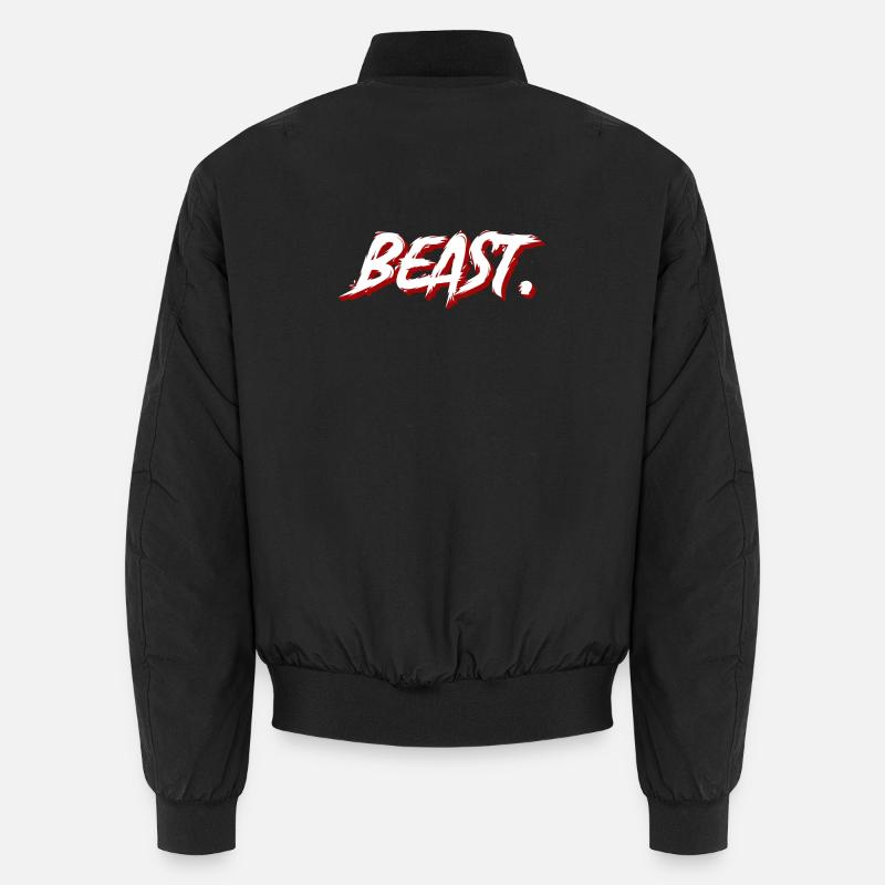 Beast Graffiti Brush Texte Bomber unisexe