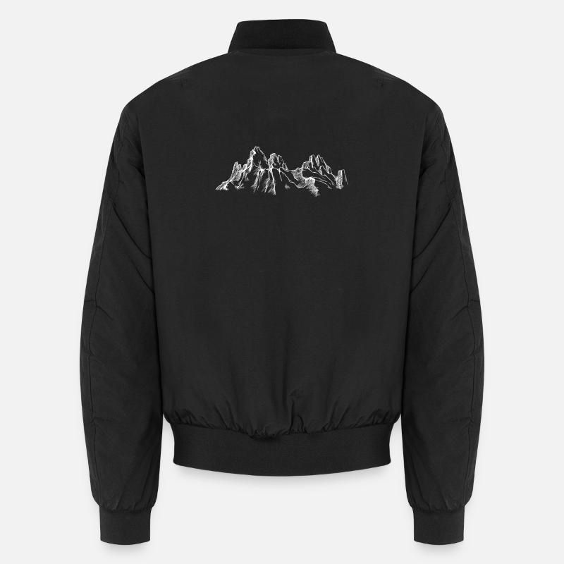 Silhouette de la Montagne Blanche Bomber unisexe