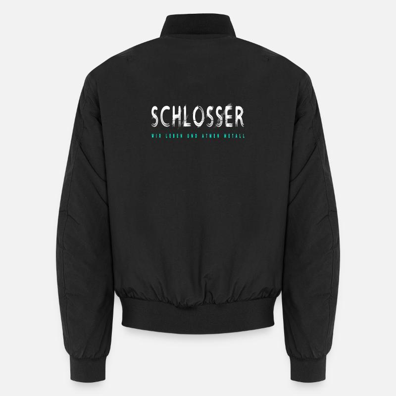 Schlosser Handwerker Design - Unisex Bomberjacke - Schwarz