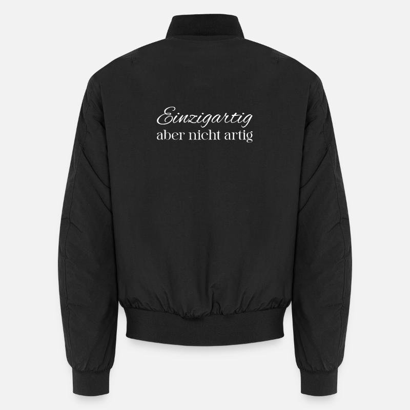 Einzigartig aber nicht artig Unisex Bomberjacke