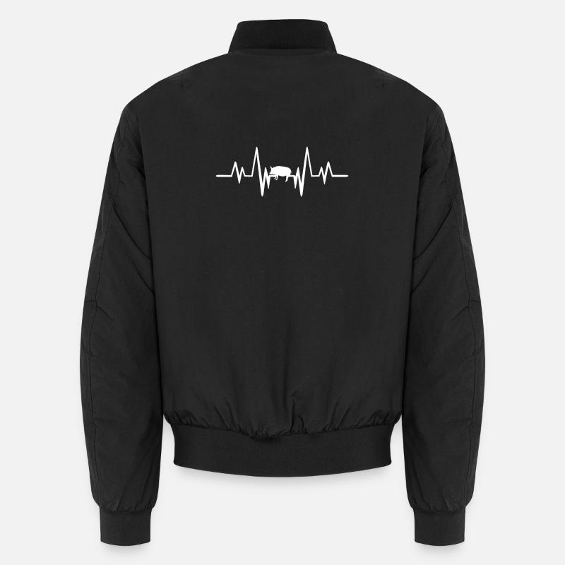 Pig heartbeat Unisex Bomber Jacket