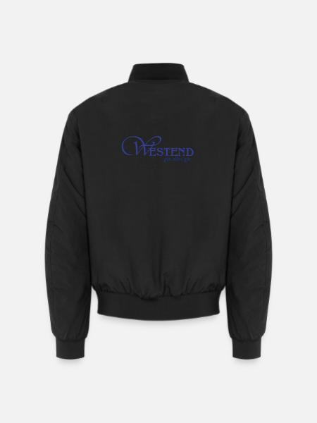 Westend Blau Logo Klarheit Vertrauen - Unisex Bomberjacke - Schwarz