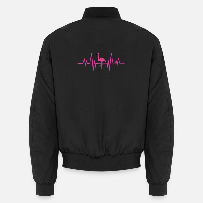 Flamingo heartbeat Unisex Bomberjacke