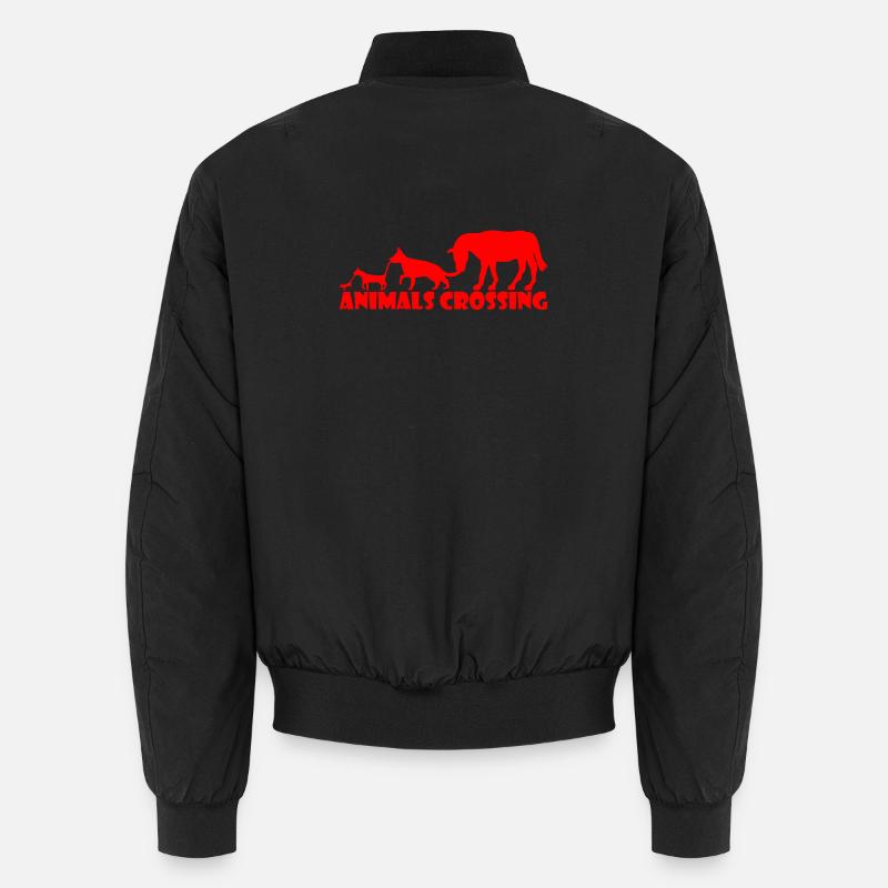 Conception de silhouettes d’aventure animale - Bomber unisexe - noir
