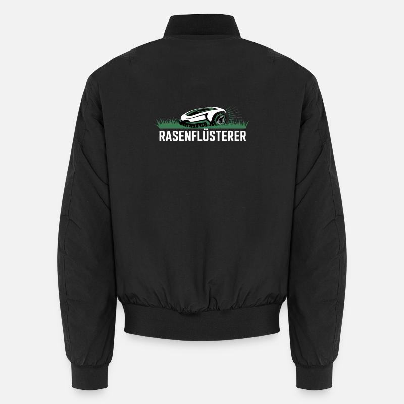 Rasenflüsterer Garten Rasenmäher Rasenflüsterer - Unisex Bomberjacke - Schwarz