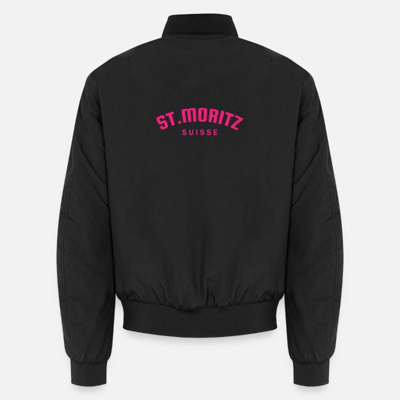St. Moritz - Suisse - Schweiz - Swiss Unisex Bomberjacke