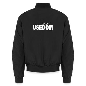 Utilisation - Bomber unisexe - noir - Dos - AI Model Male 185 light (185cm)