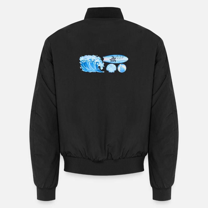 ocean vibe - Unisex Bomberjacke - Schwarz